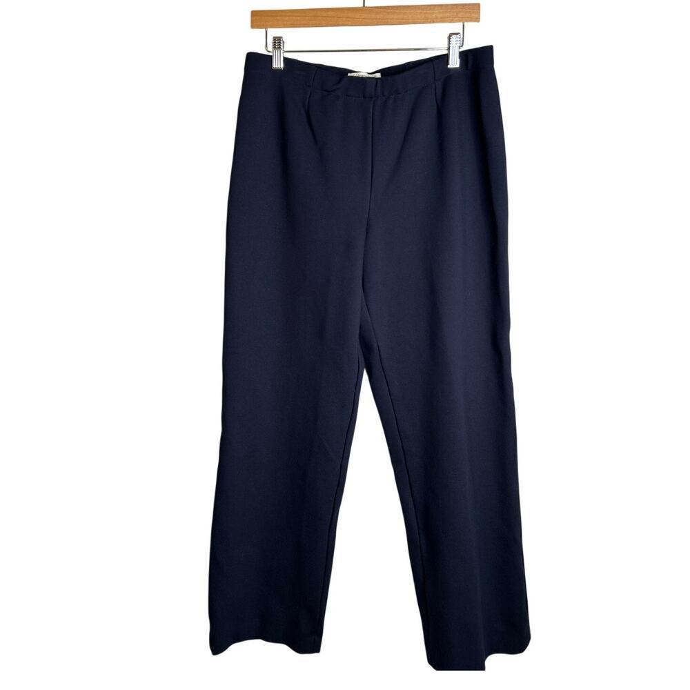 Coldwater Creek Classic Fit Black Stretch Pants Size 14 Work‎ Wear Navy